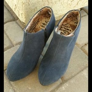 Side Zipper Round Toe Stiletto High Heels